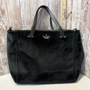 Kate Spade Black Velvet Tote